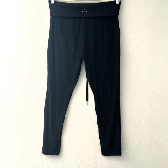 BEYOND YOGA FOLD OVER WAIST LEGGINGS LOUNGEWEAR ACTIVEWEAR YOGA PANTS GUC - Picture 5 of 16